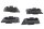 Pannier rack mount cover caps set left right BMW R 1200 GS K25 0307 R12 04-07