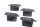 Pannier rack mount cover caps set left right BMW R 1200 GS K25 0307 R12 04-07