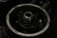 Oil pan sump filter housing engine bottom Moto Guzzi California III i.e VY 90-93