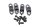 Soporte faro anclaje carenado juego delantero KTM 640 LC4 DUKE 2 DK2 99-07
