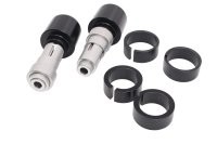 Embouts de guidon poids paire gauche droite noir Motorrad...