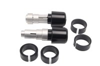 Embouts de guidon poids paire gauche droite noir Motorrad Zubehör universell