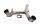 Tubo Y escape unión colector abrazadera trasero KTM 640 LC4 DUKE 2 DK2 99-07