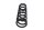 Molla ammortizzatore elicoidale monoshock sospensione nero Ducati universell