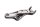 Fodhvilerholder fodstøtte fører venstre for KTM 640 LC4 DUKE 2 DK2 99-07