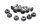 Tandwielbouten kettingblad moeren set achter KTM 640 LC4 DUKE 2 DK2 99-07
