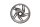 Velg achterwiel 4.0x17 MTH2 tubeless BMW R 1200 GS K25 0307 R12 04-07