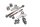 Motorhalter Motorlager Halteplatten Schrauben vorne KTM 640 LC4 DUKE 2 DK2 99-07