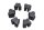 Caoutchoucs amortisseur couronne silentbloc arrière KTM 640 LC4 DUKE 2 DK2 99-07