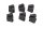 Caoutchoucs amortisseur couronne silentbloc arrière KTM 640 LC4 DUKE 2 DK2 99-07