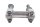 Pontet guidon rehausseur bride support silentbloc KTM 640 LC4 DUKE 2 DK2 99-07