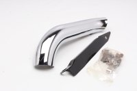 Exhaust heat shield header pipe cover chrome front Honda...