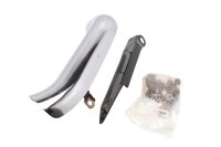 Exhaust heat shield header pipe cover chrome front Honda...