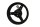 Rear wheel rim 17 x 5.50 inch black three spoke Suzuki SV 1000 S WVBX 03-07