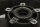 Rear wheel rim 17 x 5.50 inch black three spoke Suzuki SV 1000 S WVBX 03-07