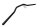 Handlebar 22mm black steering tube matte MV Agusta Brutale 910 R F4 06-10