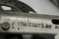 Etuvanne pyörä edessä 17x3.50 jarrulevyillä Brembo Suzuki SV 1000 S WVBX 03-07