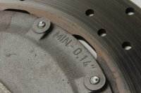 Disco de freno trasero perforado soporte BMW K 100 RS 2 Ventiler K589 0502 83-89