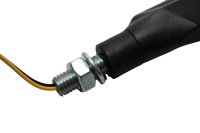 Clignotant LED indicateur fumé noir avant arrière M8 Kawasaki Ninja 125 R 25-25
