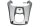 Pakethållare bak topbox fäste packbrygga silverfärgad Honda SH 300 i A 19-19