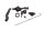 Seat lock latch release mechanism rod set rear BMW R 1200 GS K25 0307 R12 04-07
