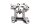 Knastakselholder lejebuk vippearm højre BMW R 1200 GS K25 0307 R12 04-07
