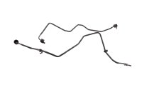 ABS brake lines hard pipes modulator rear BMW R 1200 GS K25 0307 R12 04-07