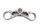 Kroonplaat onder balhoofd kogelgewricht 7652644 BMW R 1200 GS K25 0307 R12 04-07