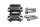 Stuurklemmen beugels houders boven met bouten BMW R 1200 GS K25 0307 R12 04-07