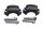 Stuurklemmen beugels houders boven met bouten BMW R 1200 GS K25 0307 R12 04-07