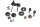 Windscreen mounting kit bolts knobs adjuster BMW R 1200 GS K25 0307 R12 04-07