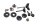 Windscreen mounting kit bolts knobs adjuster BMW R 1200 GS K25 0307 R12 04-07