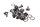 Bremsscheibenschrauben Satz Hülsen vorne hinten BMW R 1200 GS K25 0307 R12 04-07