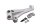 Kofferhalter Gepäckträgeraufnahme links Rahmen BMW R 1200 GS K25 0307 R12 04-07