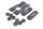 Sitzbankhalter Platte Gummipuffer vorne hinten BMW R 1200 GS K25 0307 R12 04-07