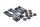 Sitzbankhalter Platte Gummipuffer vorne hinten BMW R 1200 GS K25 0307 R12 04-07