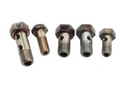 Banjo bolt set oil line cooler hose engine 5 pieces KTM 640 LC4 DUKE 2 DK2 99-07