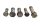 Banjo bolt set oil line cooler hose engine 5 pieces KTM 640 LC4 DUKE 2 DK2 99-07