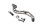 Pedal de freno trasero derecho palanca con muelle KTM 640 LC4 DUKE 2 DK2 99-07
