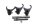 Horquillas cambio ejes juego selector caja marchas KTM 640 LC4 DUKE 2 DK2 99-07