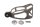 Auspuffhalter Schelle Schalldämpfer rechts Gummi BMW R 1200 GS LC K50 0A01 13-17
