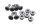 Tornillos corona tuercas kit pernos piñón trasero KTM 640 LC4 DUKE 2 DK2 99-07