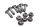 Tornillos corona tuercas kit pernos piñón trasero KTM 640 LC4 DUKE 2 DK2 99-07