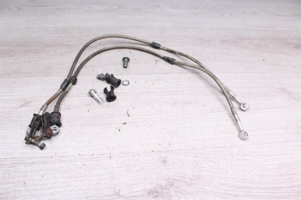 Set Bremsleitungen Stahlflex Bremsverteiler vorn Yamaha YZF-R1 RN04 00-01