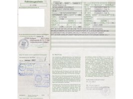 Rahmen deutsche Papiere Brief WB10419A BMW R 1150 RT R22 00-04
