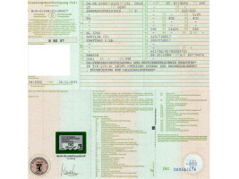 Rahmen Hauptrahmen Deutsche Papiere E103401 Aprilia SL 1000 Falco ZD4PA 00-03