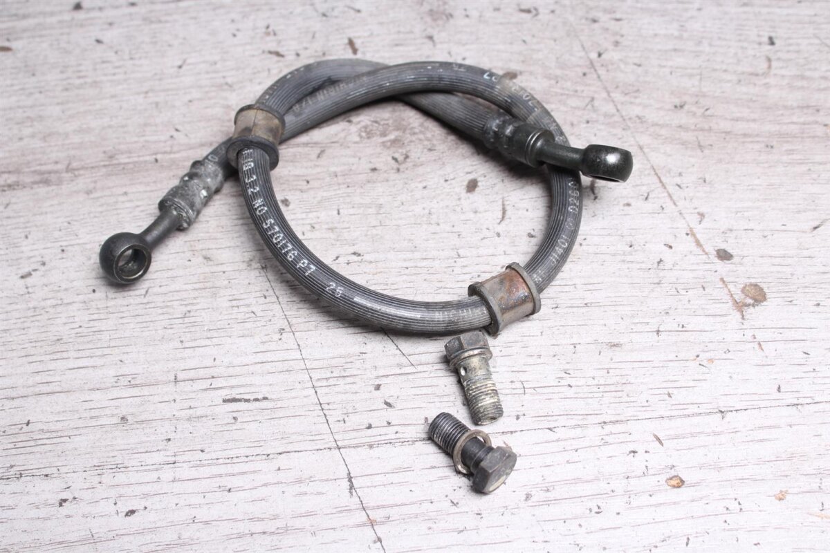 NICECNC Bremsschlauchklemmen Für Honda CR – CNC-gefäst, Eloxiert Rot