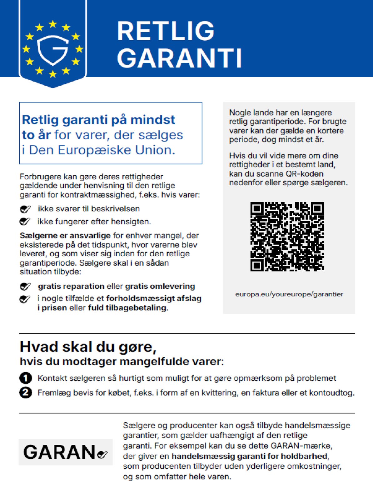 Lovpligtig reklamationsret